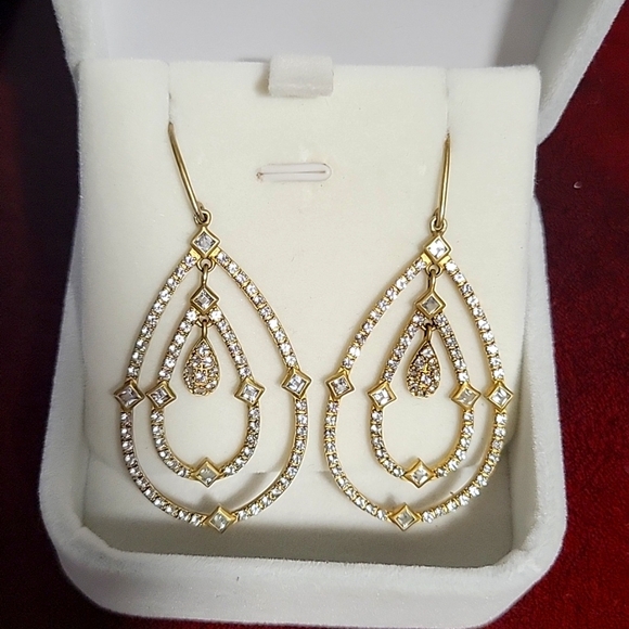 chandelier silver earrings - Picture 3 of 5